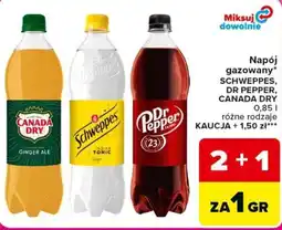 Carrefour Napój gazowany SCHWEPPES, DR PEPPER, CANADA DRY oferta