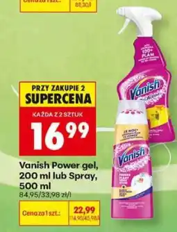 Biedronka Vanish Power gel, 200 ml lub Spray, 500 ml oferta