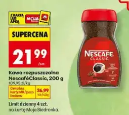 Biedronka Kawa rozpuszczalna Nescafe Classic , 200 g oferta