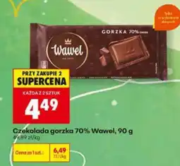 Biedronka Czekolada gorzka 70% Wawel, 90 g oferta