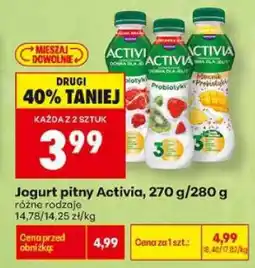 Biedronka Jogurt pitny Activia, 270 g/280 g oferta