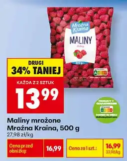 Biedronka Maliny mrożone Mroźna Kraina oferta
