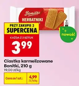 Biedronka Ciastka karmelizowane Bonitki oferta