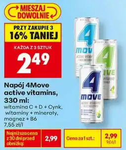 Biedronka Napój 4Move active vitamins oferta