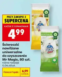 Biedronka Ściereczki nawilżane uniwersalne Mr Magic oferta