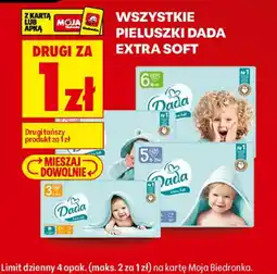 Biedronka Pieluszki Dada Extra Soft oferta