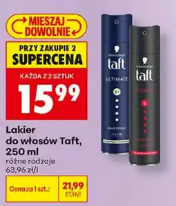 Biedronka Lakier do włosów Taft oferta