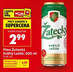 Biedronka Piwo Žatecký Světlý Ležák oferta