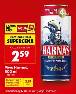 Biedronka Piwo Harnaś oferta