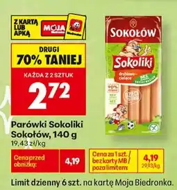 Biedronka Parówki Sokoliki oferta