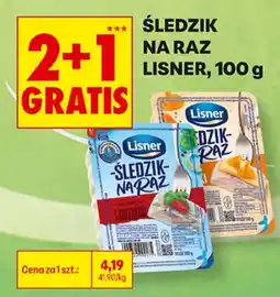 Biedronka Śledzik na raz Lisner oferta