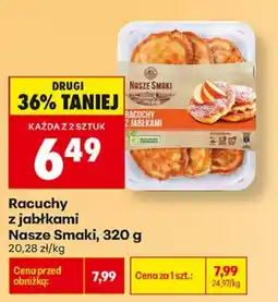 Biedronka Racuchy z jabłkami Nasze Smaki oferta