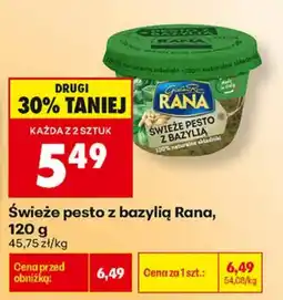 Biedronka Świeże pesto z bazylia Rana oferta