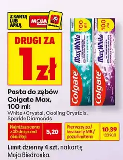 Biedronka Pasta do zębów Colgate Max oferta