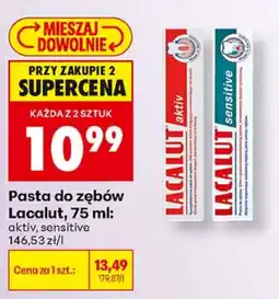 Biedronka Pasta do zębów Lacalut oferta