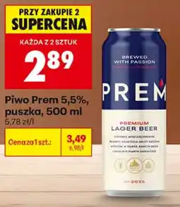 Biedronka Piwo Prem oferta