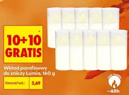 Biedronka Wk艂ad parafinowy do zniczy Lumia oferta