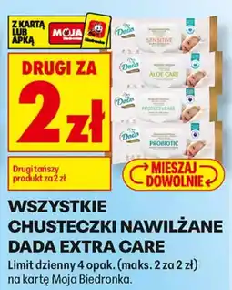 Biedronka Chusteczki nawilżane Dada Extra Care oferta