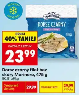 Biedronka Dorsz czarny filet bez skóry Marinero oferta