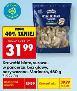 Biedronka Krewetki białe, surowe, w pancerzu, bez głowy, oczyszczone, Marinero oferta
