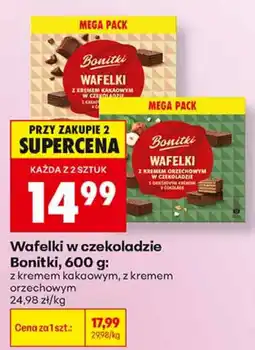 Biedronka Wafelki w czekoladzie Bonitki oferta