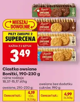 Biedronka Ciastka owsiane Bonitki oferta