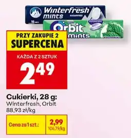 Biedronka Cukierki, Winterfresh, Orbit oferta