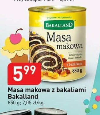 Stokrotka Masa makowa z bakaliami Bakalland 850g oferta