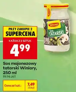 Biedronka Sos majonezowy tatarski Winiary oferta