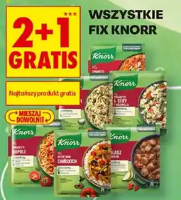Biedronka Knorr Fix Spaghetti oferta