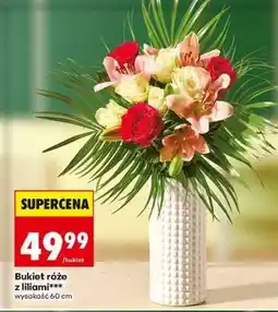 Biedronka Bukiet róże z liliami oferta