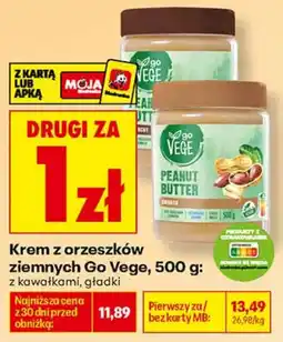 Biedronka Krem z orzeszków ziemnych Go Vege oferta