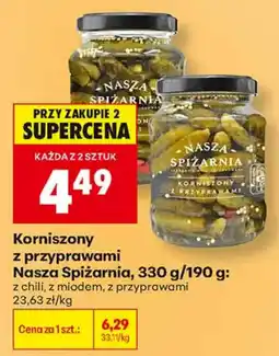 Biedronka Korniszon z przyprawami Nasza Spiżarnia oferta