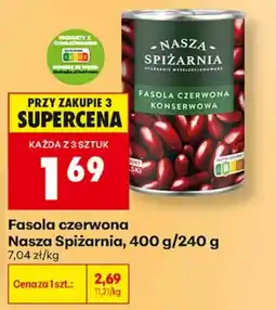 Biedronka Fasola czerwona Nasza Spiżarnia oferta