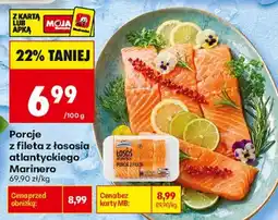 Biedronka Porcje z fileta z łososia atlantyckiego Marinero oferta