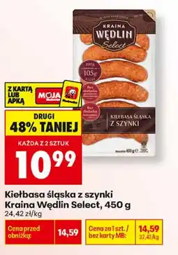 Biedronka Kiełbasa Śląska Kraina Wędlin Select oferta