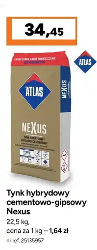 Bricoman Tynk hybrydowy cementowo-gipsowy Nexus oferta