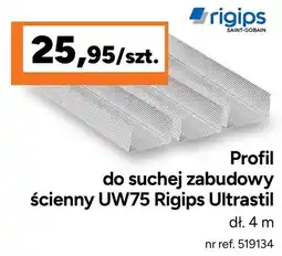Bricoman Profil do suchej zabudowy ściany UW75 Rigips Ultrastil oferta