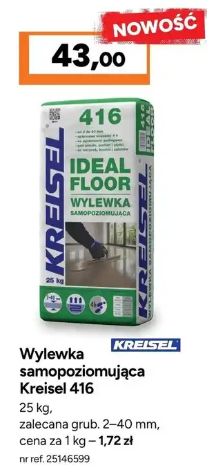 Wylewka samopoziomująca Kreisel 416