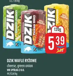 MOKPOL Dzik Wafle Ryżowe Cheese, Green Onion oferta