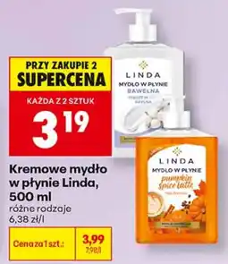 Biedronka Kremowe mydło w płynie Linda oferta