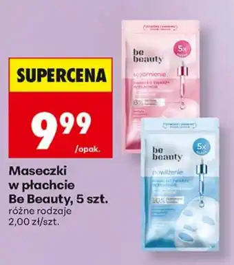 Biedronka Maseczki w płachcie Be Beauty oferta
