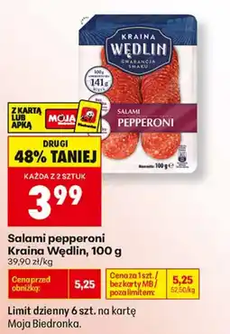 Biedronka Salami pepperoni Kraina Wędlin oferta