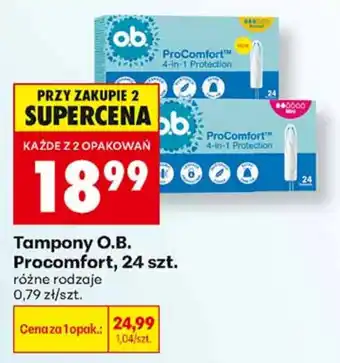 Biedronka Tampony O.B. Procomfort oferta
