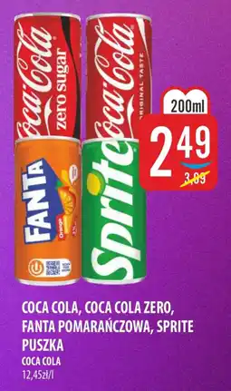 MOKPOL Coca Cola, Coca Cola Zero, Fanta Pomarańczowa, Sprite Puszka Coca Cola oferta