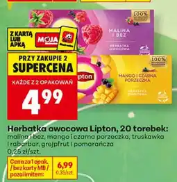 Biedronka Herbatka owocowa Lipton oferta