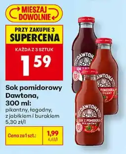 Biedronka Sok pomidorowy Dawtona oferta