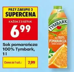 Biedronka Sok pomarańcza 100% Tymbark oferta