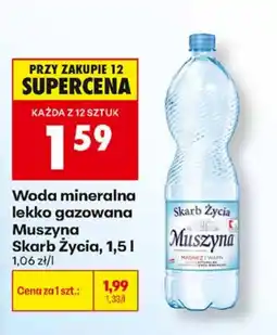 Biedronka Woda mineralna lekko gazowana Muszyna oferta