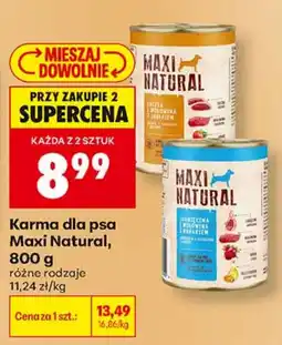 Biedronka Karma dla psa Maxi Natural oferta